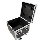 ATA Utility Flight Travel Heavy-Duty Storage Road Case with 4" in casters – 20"x20"x17" Exterior