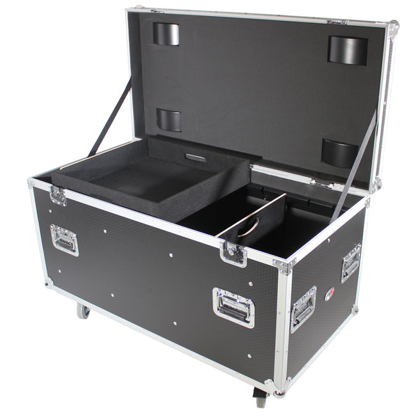 ATA Utility Flight Travel Heavy-Duty Storage Road Case with 4" in casters – 47.2"x23.6"x23.6" Exterior