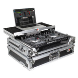 Universal Flight Style Road Case for Medium Sized DJ Controllers with Sliding Laptop Shelf