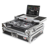 Universal Flight Style Road Case for Medium Sized DJ Controllers with Sliding Laptop Shelf