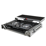 Universal Flight Style Road Case for Medium Sized DJ Controllers with Sliding Laptop Shelf
