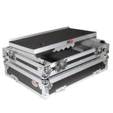 Universal Flight Style Road Case for Medium Sized DJ Controllers with Sliding Laptop Shelf