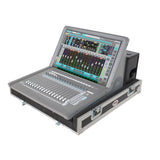 ATA Digital Audio Mixer Flight Case for Waves eMotion LV1 Classic Console with Doghouse compartment and 4x Caster wheels