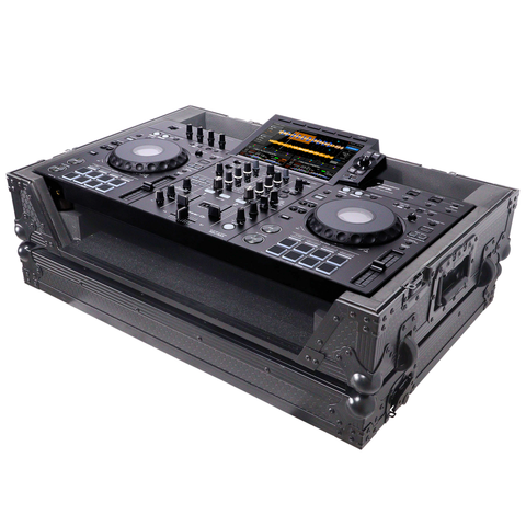 ATA Flight Case ATA Flight Case For Pioneer XDJ-RX3 DDJ-REV5 DJ Controller with 1U Rack Space and Wheels - Black