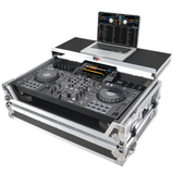 ATA Flight Case ATA Flight Case For Pioneer DDJ-REV5 XDJ-RX3 DJ Controller with Laptop Shelf 1U Rack Space and Wheels