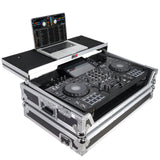 ATA Flight Case ATA Flight Case For Pioneer DDJ-REV5 XDJ-RX3 DJ Controller with Laptop Shelf 1U Rack Space and Wheels
