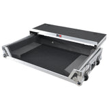 ATA Flight Case ATA Flight Case For Pioneer DDJ-REV5 XDJ-RX3 DJ Controller with Laptop Shelf 1U Rack Space and Wheels