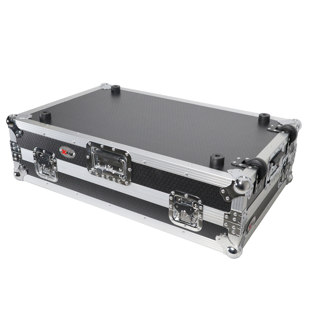 ATA Flight Case ATA Flight Case For Pioneer DDJ-REV5 XDJ-RX3 DJ Controller with Laptop Shelf 1U Rack Space and Wheels