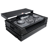 ATA Style DJ Controller Case for Pioneer DDJ-REV5 XDJ-RX3 RX2 Case with Laptop Shelf and Wheels | Black Finish