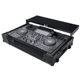 ATA Style DJ Controller Case for Pioneer DDJ-REV5 XDJ-RX3 RX2 Case with Laptop Shelf and Wheels | Black Finish