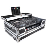 ATA Flight Case For Pioneer XDJ-XZ DJ Controller with Laptop Shelf 1U Rack Space and Wheels