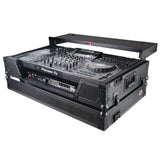 ATA Flight Case For Pioneer XDJ-XZ DJ Controller with Laptop Shelf 1U Rack Space and Wheels - Black