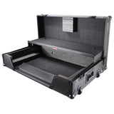 ATA Flight Case For Pioneer XDJ-XZ DJ Controller with Laptop Shelf 1U Rack Space and Wheels - Black