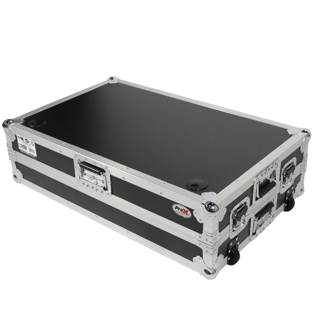Z-Table Jr Folding DJ Table Mobile Workstation Flight Case Style with Handles and Wheels