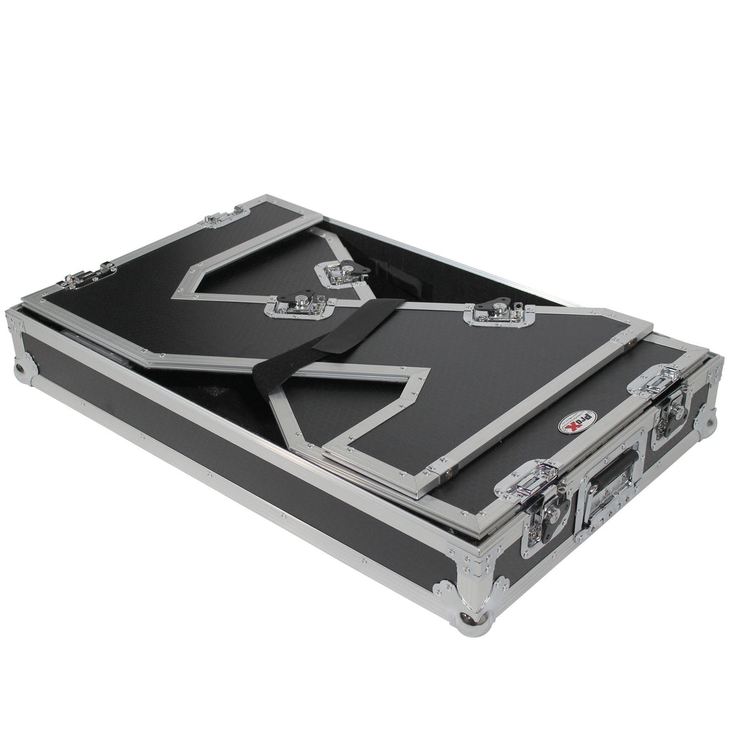 Z-Table Jr Folding DJ Table Mobile Workstation Flight Case Style with Handles and Wheels