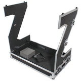 Z-Table Jr Folding DJ Table Mobile Workstation Flight Case Style with Handles and Wheels