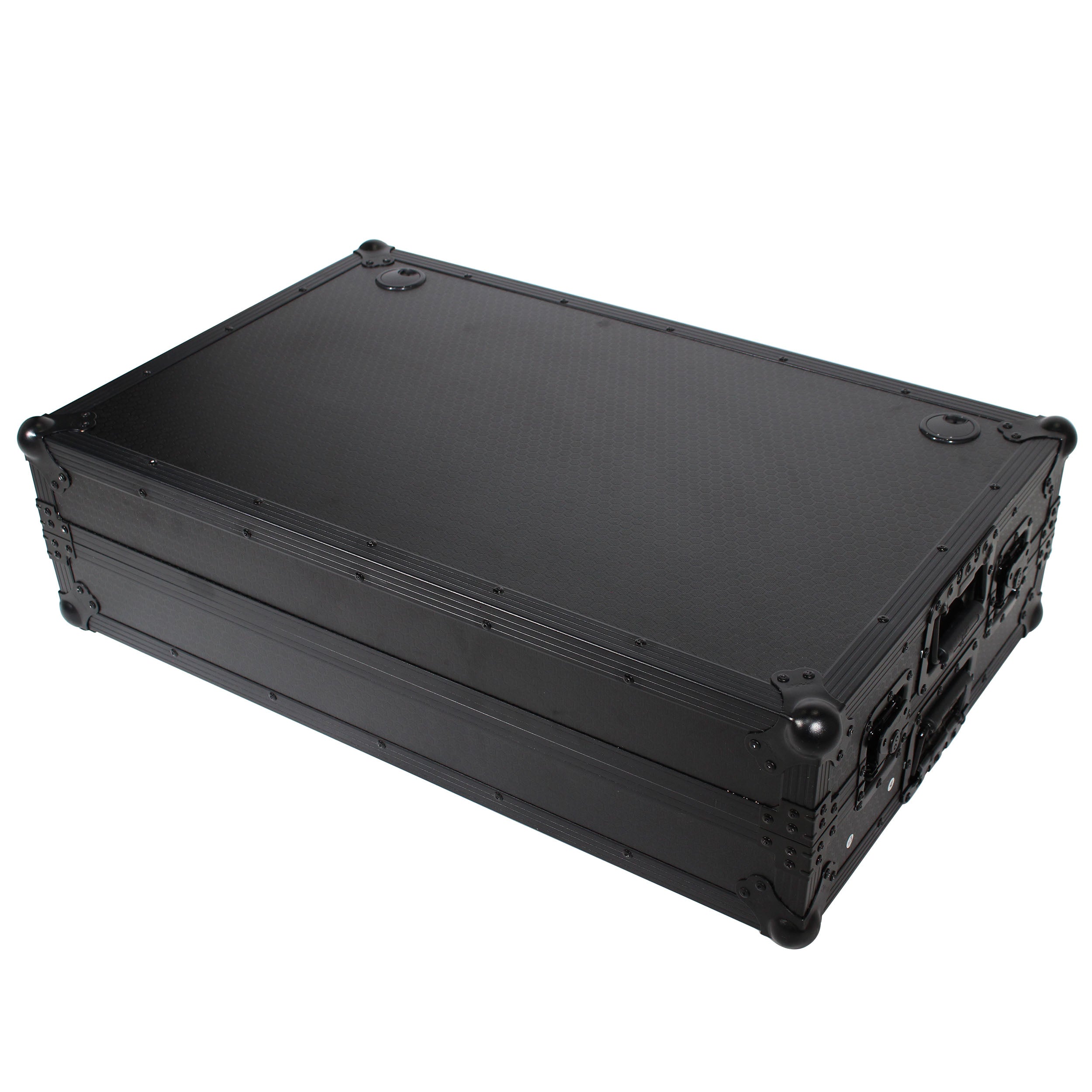 Z-Table Jr Folding DJ Table Mobile Workstation Flight Case Style with Handles and Wheels - Black Finish