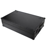 Z-Table Jr Folding DJ Table Mobile Workstation Flight Case Style with Handles and Wheels - Black Finish