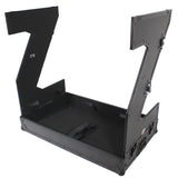 Z-Table Jr Folding DJ Table Mobile Workstation Flight Case Style with Handles and Wheels - Black Finish