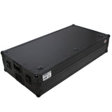 DJ Z-Table™ Folding DJ Table Mobile Workstation Flight Case Style with Handles and Wheels - Black Finish
