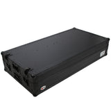 DJ Z-Table™ Folding DJ Table Mobile Workstation Flight Case Style with Handles and Wheels - Black Finish