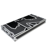 Z-Table Folding DJ Table Mobile Workstation Flight Case Style with Handles and Wheels