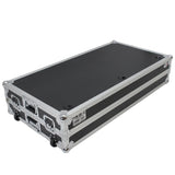 Z-Table Folding DJ Table Mobile Workstation Flight Case Style with Handles and Wheels