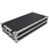 Z-Table Folding DJ Table Mobile Workstation Flight Case Style with Handles and Wheels