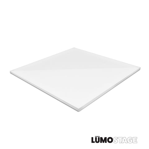 LUMOStage 2×2 Acrylic Replacement Top Panel 10mm Translucent White