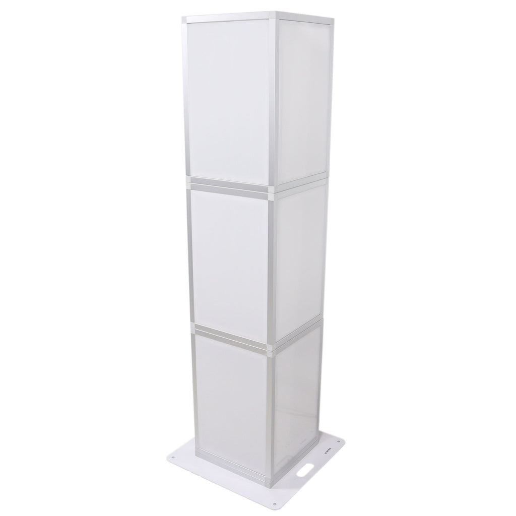 Lumo Stage Acrylic Pillar 6' Column Cube Section Display Pedestal and Base for LED DJ Stage Lighting Dance Floor
