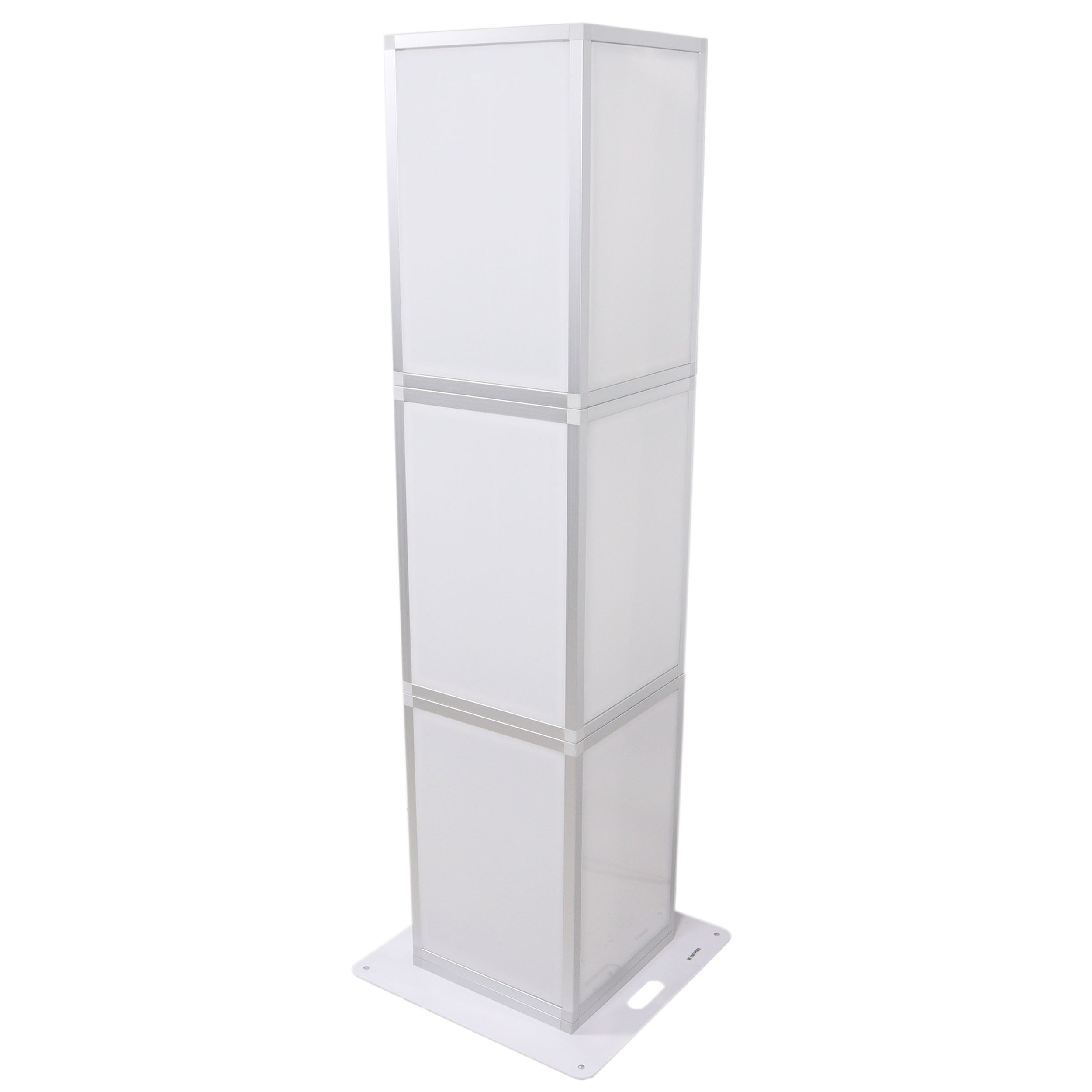 Lumo Stage Acrylic Pillar 6' Column Cube Section Display Pedestal and Base for LED DJ Stage Lighting Dance Floor