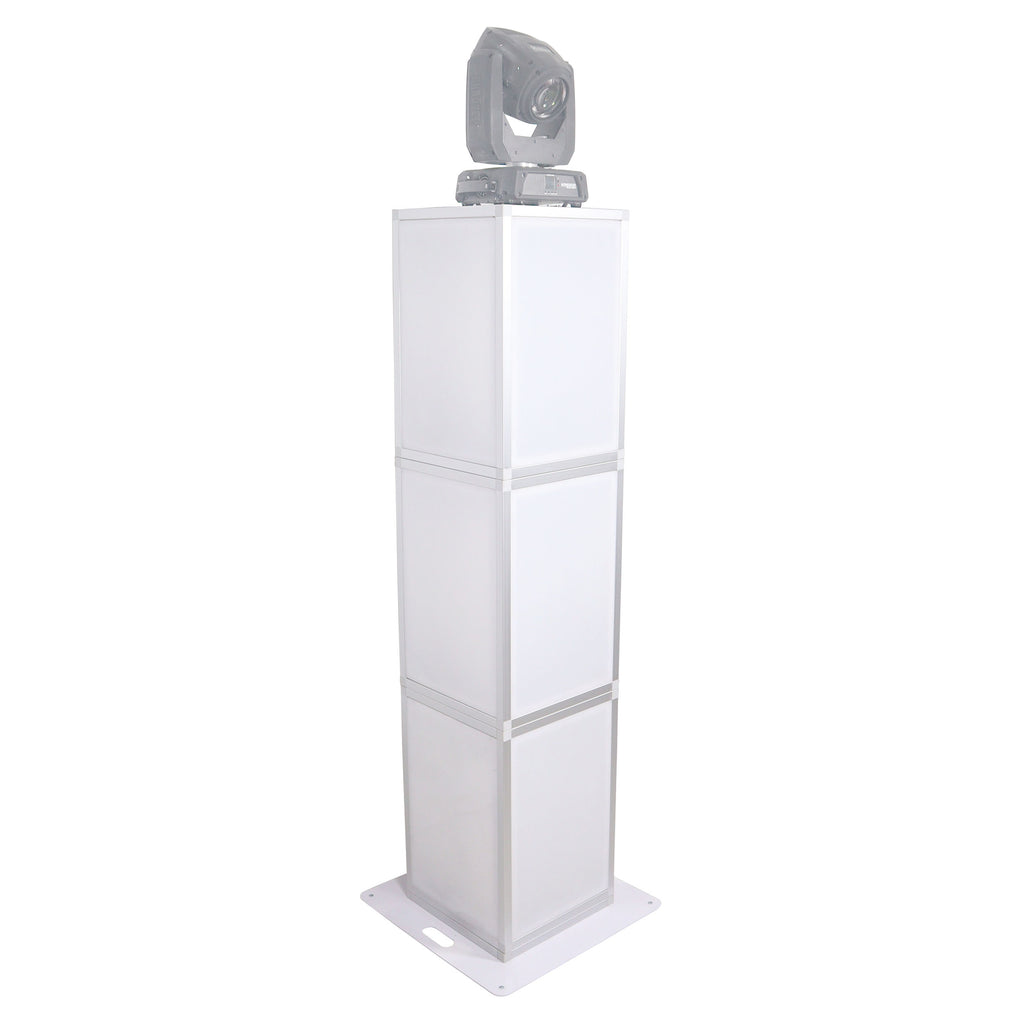 Lumo Stage Acrylic Pillar 6' Column Cube Section Display Pedestal and Base for LED DJ Stage Lighting Dance Floor