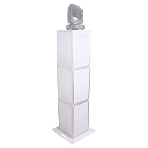 Lumo Stage Acrylic Pillar 6' Column Cube Section Display Pedestal and Base for LED DJ Stage Lighting Dance Floor