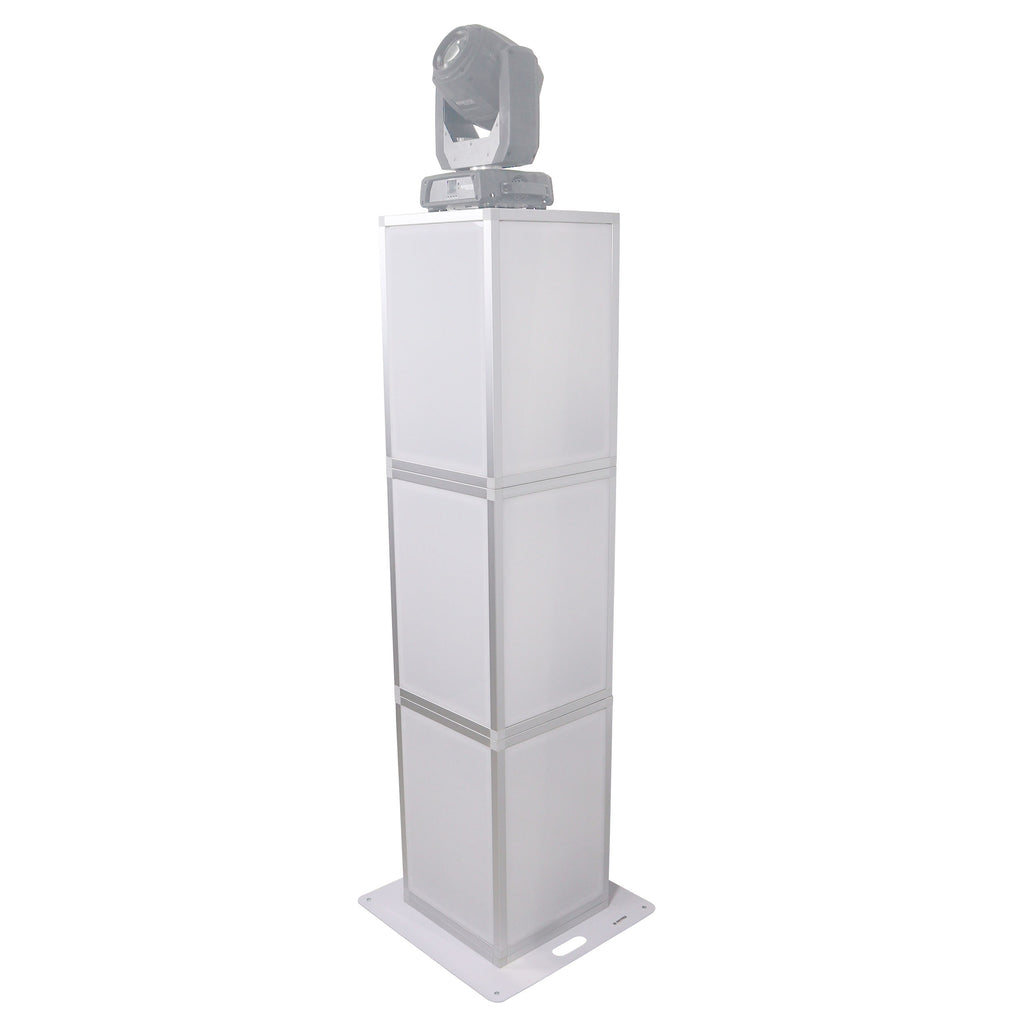 Lumo Stage Acrylic Pillar 6' Column Cube Section Display Pedestal and Base for LED DJ Stage Lighting Dance Floor