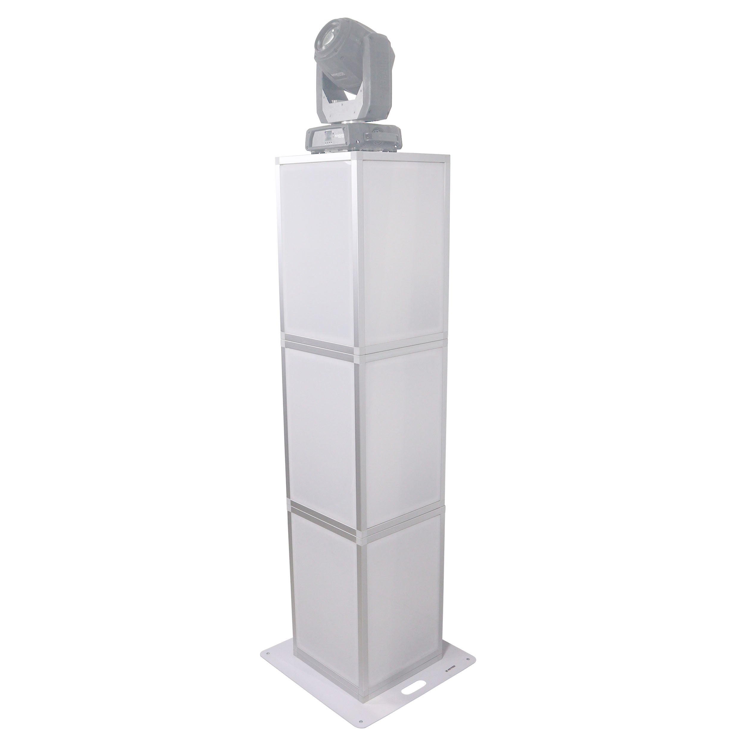 Lumo Stage Acrylic Pillar 6' Column Cube Section Display Pedestal and Base for LED DJ Stage Lighting Dance Floor