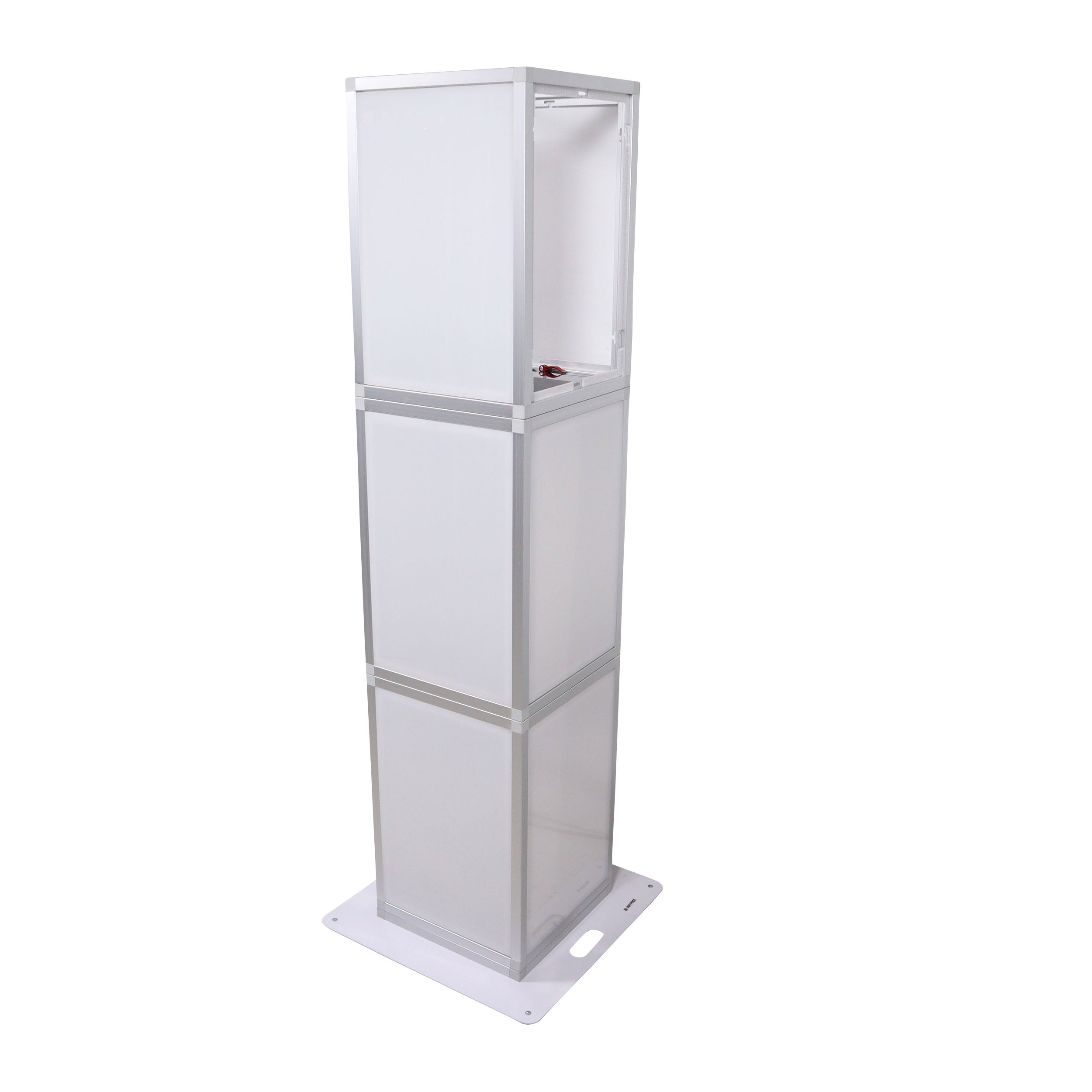 Lumo Stage Acrylic Pillar 6' Column Cube Section Display Pedestal and Base for LED DJ Stage Lighting Dance Floor