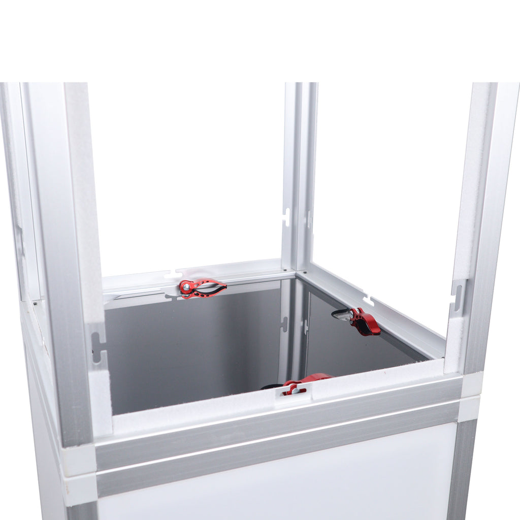 Lumo Stage Acrylic Pillar 6' Column Cube Section Display Pedestal and Base for LED DJ Stage Lighting Dance Floor
