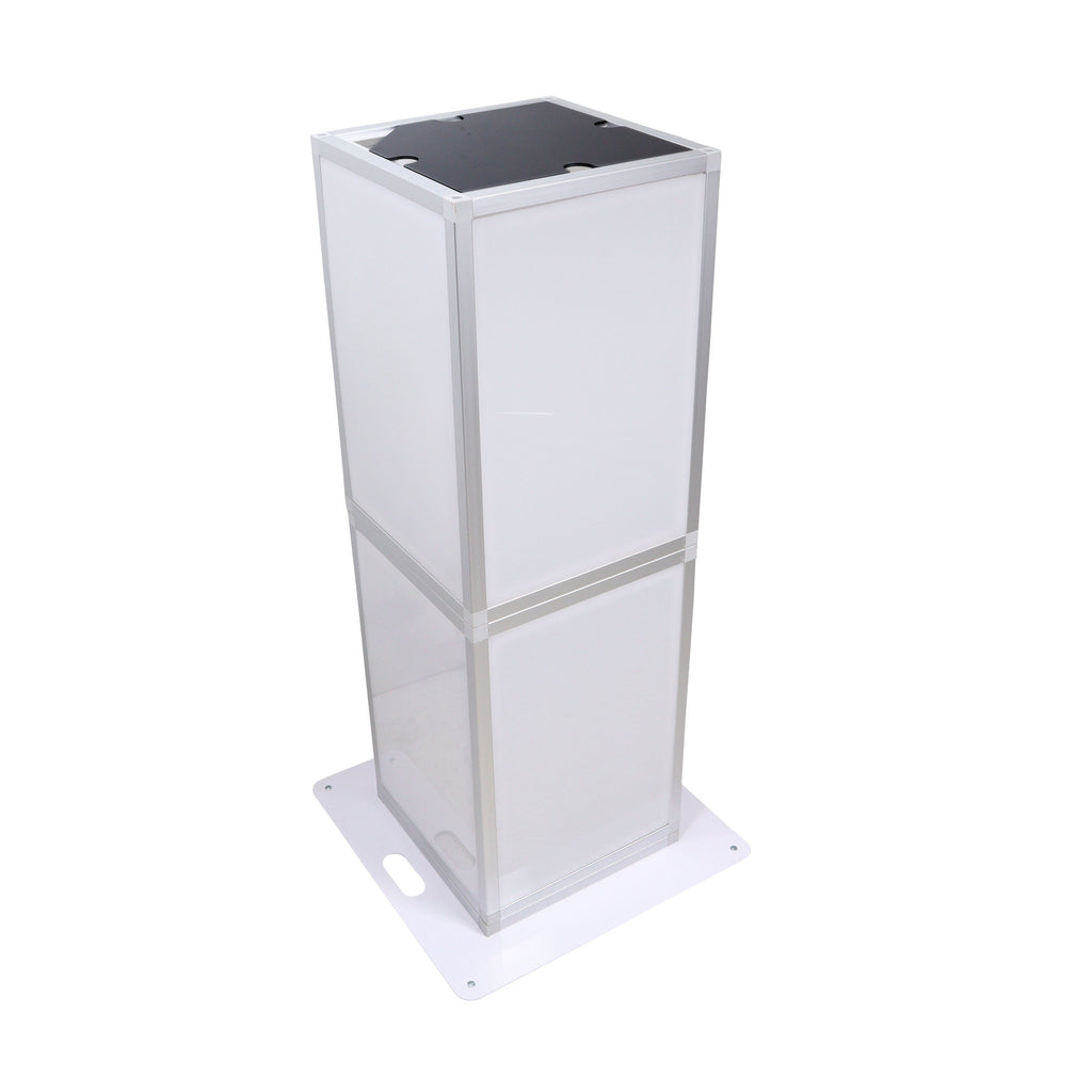 Lumo Stage Acrylic Pillar 6' Column Cube Section Display Pedestal and Base for LED DJ Stage Lighting Dance Floor