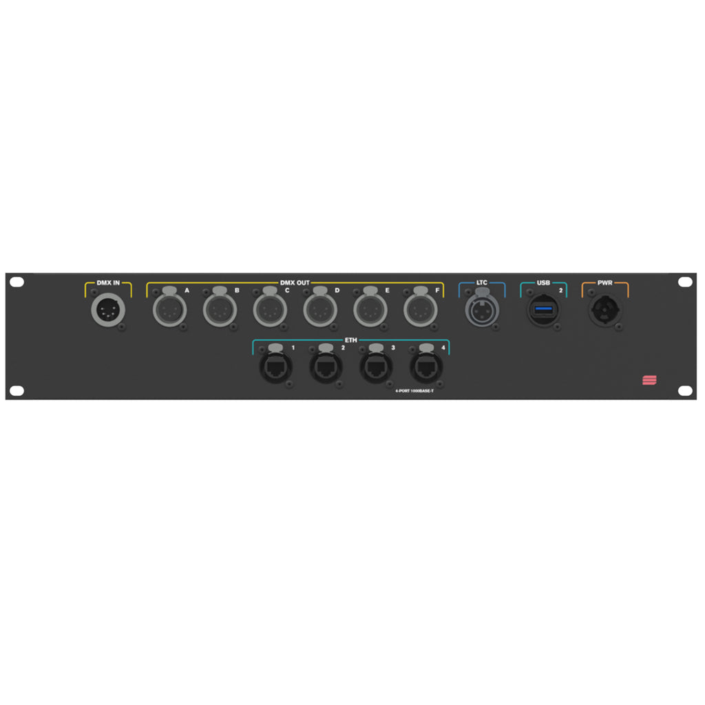 Connection System Light 2U (PWR,LTC,DMX,ETH,USB) by Santosom