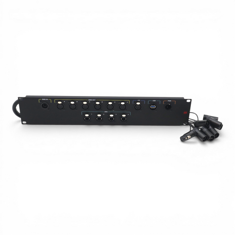 Connection System Light 2U (PWR,LTC,DMX,ETH,USB) by Santosom
