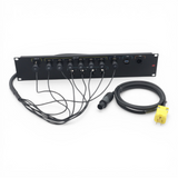 Connection System Light 2U (PWR,LTC,DMX,ETH,USB) by Santosom