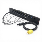 Connection System Light 2U (PWR,LTC,DMX,ETH,USB) by Santosom