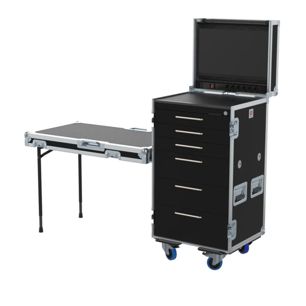 Roadcase Roadcase Serie 120, 19U 6 drawers + Vesa for monitor by Santosom