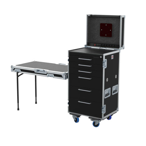 Roadcase Roadcase Serie 120, 19U 6 drawers + Vesa for monitor by Santosom