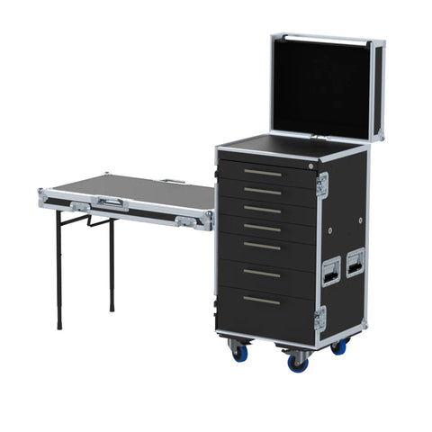 Roadcase Serie 120, 19U 7 drawers: 2, 2, 2, 2, 3, 3, 5U by Santosom