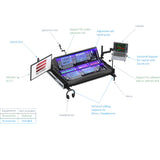 Flight Case for Allen & Heath S5000 With Doghouse, Casters and Laptop Monitor Arm by Santosom