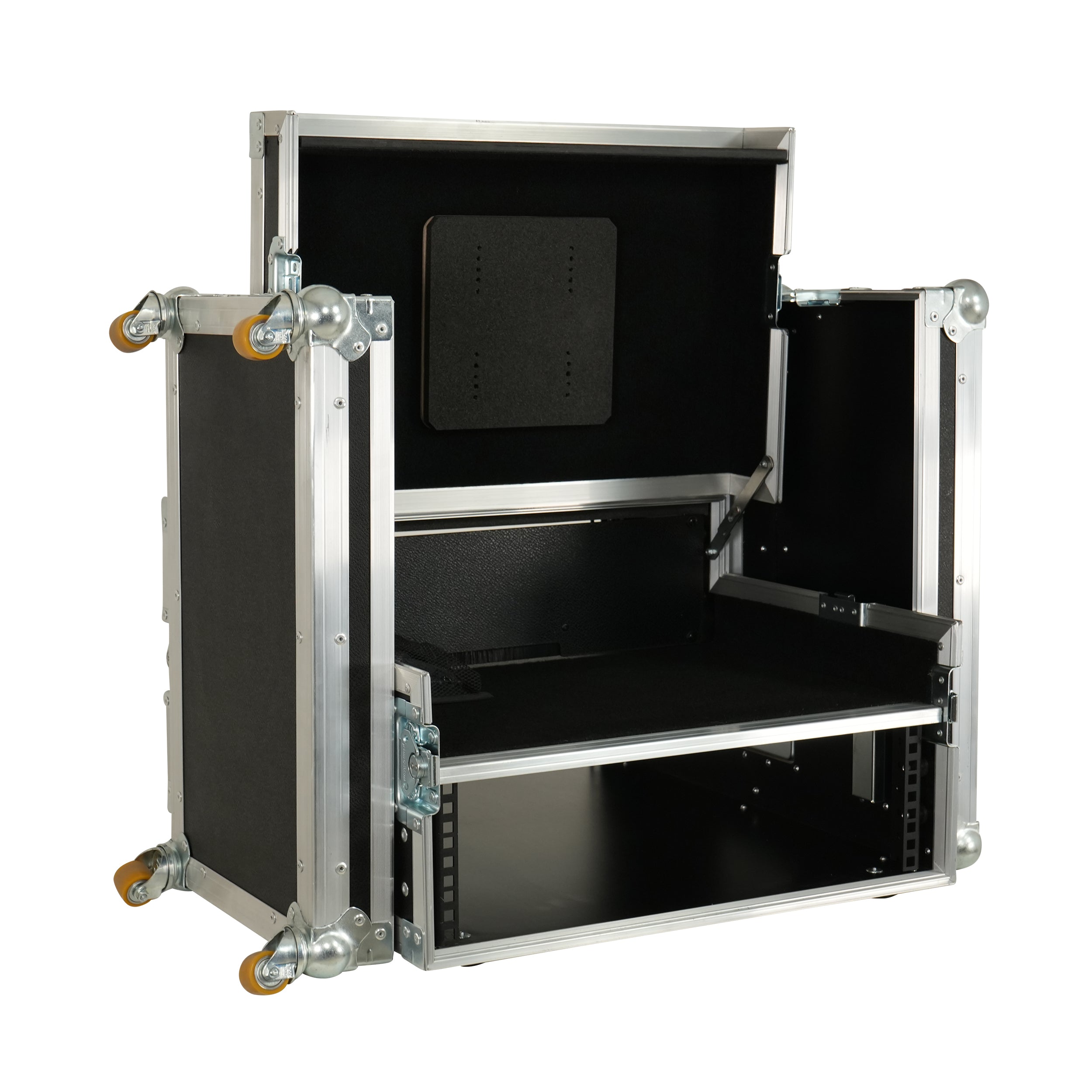 Flight case Regie 4, Video Production Controller+LCD+19" 3U by Santosom