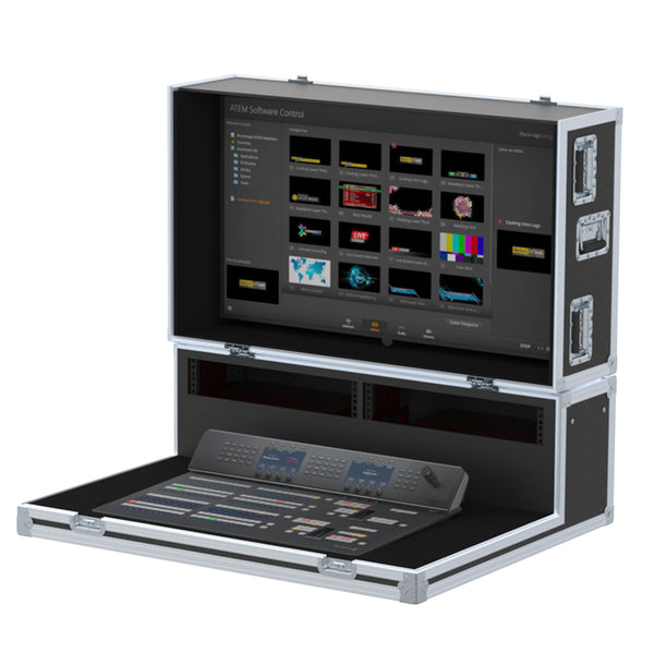 Video Controller Flight case, Production mixer BlackMagic ATEM 2ME + Monitor by Santosom