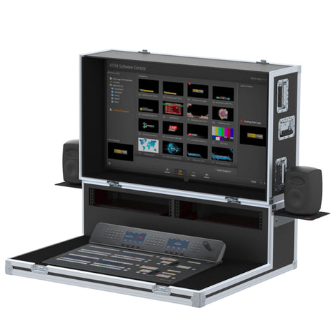 Video Controller Flight case, Production mixer BlackMagic ATEM 2ME + Monitor by Santosom