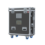 Flight Case for Avid S6L-16C with Doghouse, Casters and Laptop Monitor Arm by Santosom